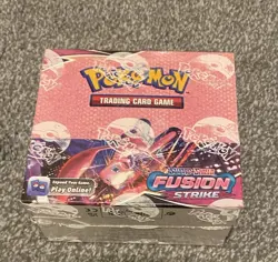 Pokemon TCG Fusion Strike Booster Box 36 Packs New Factory Sealed Arcylic Case - Image 2