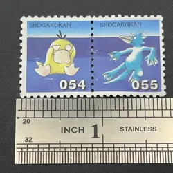 Psyduck Golduck Pokemon Stamp Card Shogakukan Nintendo Japanese TCG S119-25 - Image 2