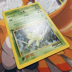 Scyther 26/64 Jungle 1st Edition Non-Holo Vintage WOTC Pokemon Card - See Photos - Image 5