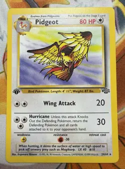 Pidgeot 24/64 Jungle 1st Edition Non-Holo Vintage WOTC Pokemon Card - See Photos - Image 1