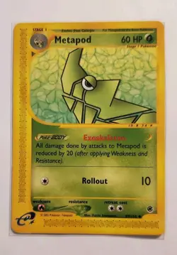 METAPOD - 87/165 - Expedition Base Set - Uncommon - Pokemon Card - Image 1