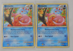 Pair of Pokemon TCG 2010 Slowpoke 66/90 Undaunted Regular Card - Image 1