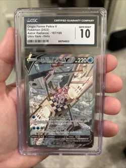 CGC 10 Origin Forme Palkia V Alt Art Astral Radiance 167/189 Swsh10 Pokemon Card - Image 1