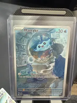Pokemon TCG Mantyke Card 189/182 Sv04: Paradox Rift NM/Mint - Image 1