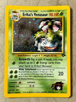 Erika's Venusaur 4/132 Gym Challenge Holo Rare LP/MP Pokemon TCG - Image 1