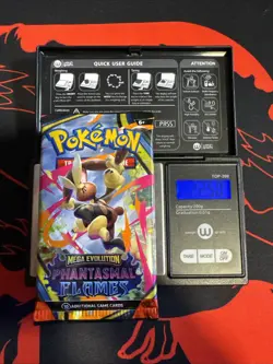 22.50g HEAVY - Pokemon TCG M-E Phantasmal Flames Booster Pack Sealed / Semi GoDU - Image 1