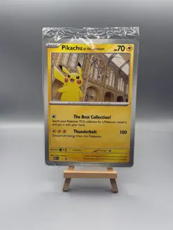 Pikachu At The Museum, Pokemon X Natural History Museum Jumbo Promo - SEALED - Image 1