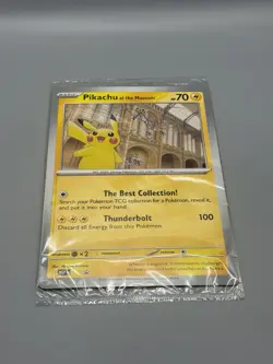 Pikachu At The Museum, Pokemon X Natural History Museum Jumbo Promo - SEALED - Image 2