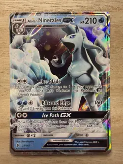 ALOLAN NINETALES GX - Guardians Rising - #22/145 - Pokemon TCG - Image 1