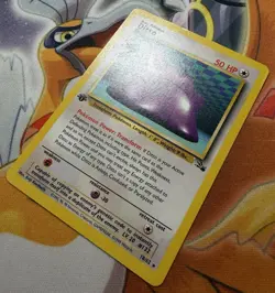 Pokemon Ditto 18/62 - Fossil - 1st Edition - Non-Holo - Vintage WOTC - Image 3