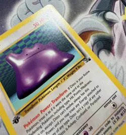 Pokemon Ditto 18/62 - Fossil - 1st Edition - Non-Holo - Vintage WOTC - Image 5