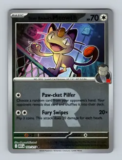 Pokemon TCG - Ascended Heroes - (Reverse Holo) - Team Rocket's Meowth - 161/217 - Image 1