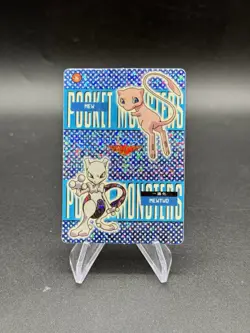 Mew Mewtwo Holo Pokemon Vintage Pocket Monster Vending Prism Sticker 579 - Image 1
