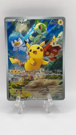 Pokemon Pikachu TCG Black Star Promo SVP027 Holo - Paldea Evolved #027 Promo - Image 1