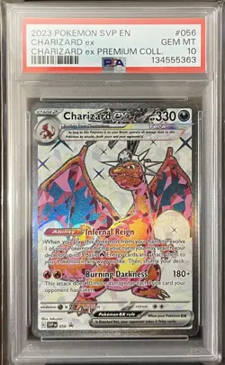 2023 POKEMON SVP EN SV BLACK STAR PROMO #056 CHARIZARD EX PSA 10 🔥 - Image 1