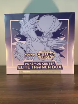Pokemon Sword & Shield Chilling Reign Pokemon Center Elite Trainer Box Ice Rider - Image 1