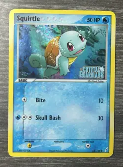 Pokemon TCG Squirtle 63/100 Crystal Guardians Reverse Holo - Image 1