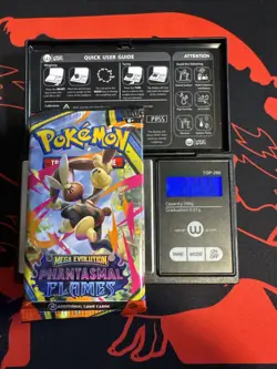 22.55g HEAVY - Pokemon TCG M-E Phantasmal Flames Booster Pack Sealed / Semi GoDU - Image 1