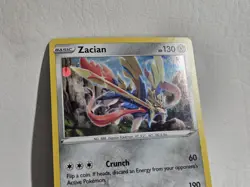 Pokemon TCG Zacian SWSH033 Sword & Shield Cosmo Holo Ultra Rare Promo NM - Image 3