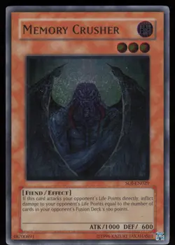 Memory Crusher SOI-EN029 Ultimate Rare Shadow of Infinity Unlimited Yu-Gi-Oh - Image 1