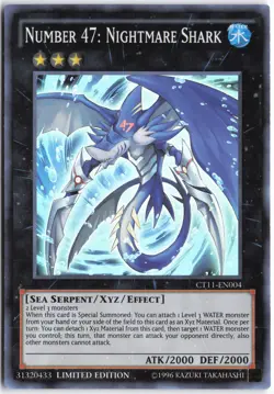 Yugioh - Number 47: Nightmare Shark CT11-EN004 Limited - 2014 Mega-Tins - Image 1