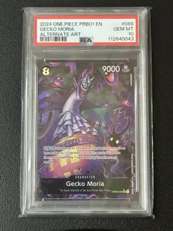One Piece Gecko Moria PRB01 Alternate Art OP06 086 PSA 10 GEM MINT - Image 1