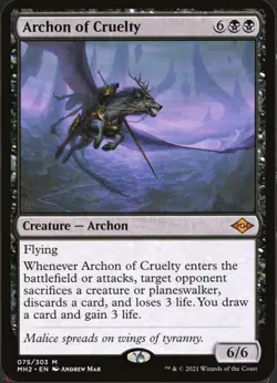 Magic The Gathering, Archon of Cruelty, Modern Horizons 2, Regular - Image 1