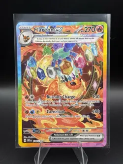 Flareon EX 146/131 Special Illustration Rare Prismatic Evolutions Holo Pokemon - Image 1