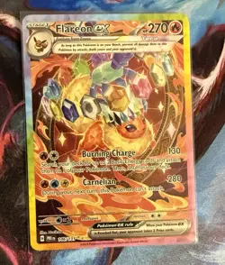 Pokemon Flareon ex 146/131 Sv: Prismatic Evolutions Holo Special Illustration - Image 1