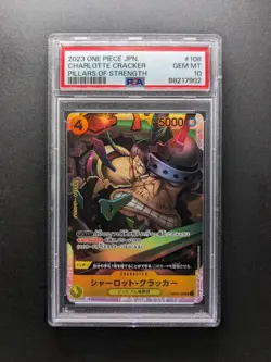 PSA 10 - POP 27 - 2023 One Piece CHARLOTTE CRACKER - OP03-108 SR - Japanese - Image 1