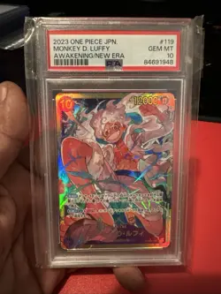 Monkey D Luffy OP05-119 SEC PSA 10 One Piece Awakening Of The New Era JPN - Image 1