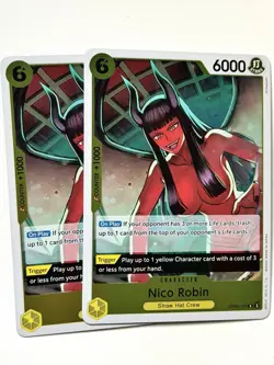 One Piece CCG - Nico Robin OP09-107 R Foil Emperors in the New World English x2 - Image 1