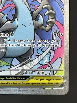 Pokemon Mega Charizard X ex 023 Me Mega Evolution Black Star Promo Holo NM - Image 5