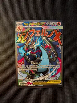 Pokemon Mega Charizard X ex 023 Me Mega Evolution Black Star Promo Holo NM/M - Image 1