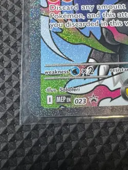Pokemon Mega Charizard X ex 023 Me Mega Evolution Black Star Promo Holo NM - Image 2