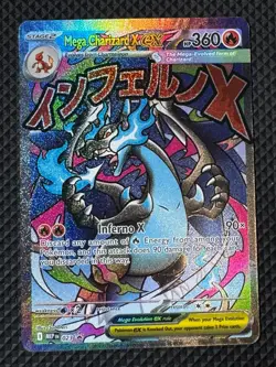 Pokemon Mega Charizard X ex 023 Me Mega Evolution Black Star Promo Holo NM - Image 1