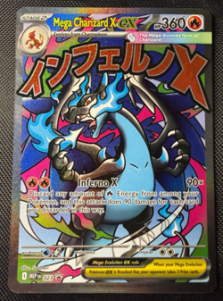 Pokemon Mega Charizard X ex 023 Me Mega Evolution Black Star Promo Holo NM - Image 1