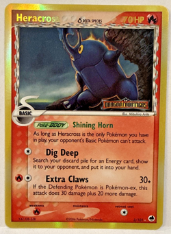 Pokemon TCG Heracross Reverse Holo Stamped Dragon Frontiers 3/101 - NM/Mint - Image 1