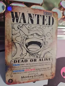 Monkey.D.Luffy (Wanted Poster) OP05-119 Emperors in the New World Foil - PROXY - Image 2