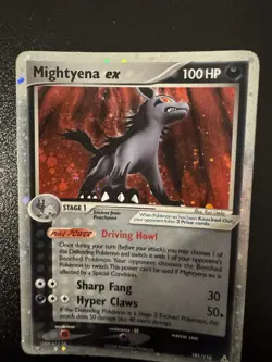 Mightyena ex 101/110 Holo Rare Holon Phantoms MP Pokemon Card - Image 3
