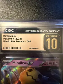 Mimikyu ex Black Star Promo #004- CGC Pristine 10 Gold Label- Pokemon TCG - Image 2