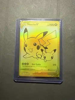 Pikachu V SWSH145 Celebrations Black Star Promo Gold NM Pokemon TCG SEALED - Image 1