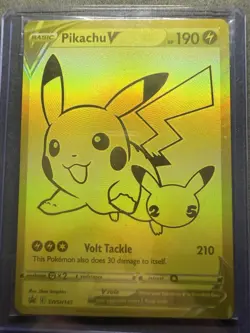 Pikachu V SWSH145 Celebrations Black Star Promo Gold NM Pokemon TCG SEALED - Image 3
