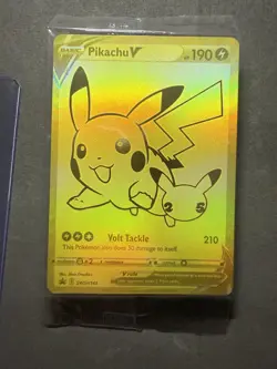 Pikachu V SWSH145 Celebrations Black Star Promo Gold NM Pokemon TCG SEALED - Image 5