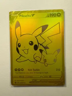 Pokemon TCG Celebrations Pikachu V Card SWSH145 Black Star Promo Sealed - Image 1
