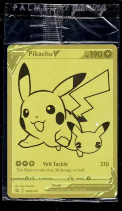 PIKACHU V - SWSH145 - CELEBRATIONS UPC SEALED PROMO 25TH ENGLISH FULL ART - Image 1