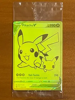 Celebrations UPC Pikachu V SWSH145 (sealed) Holo Promo Pokemon TCG - Image 1