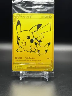 2021 POKEMON CELEBRATIONS UPC PROMO #SWSH145 PIKACHU V (GOLD) NM - SEALED! - Image 1