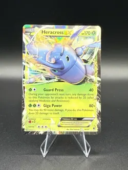 Heracross EX 4/111 Furious Fists Ultra Rare Holo Pokemon Card - LP - Image 1