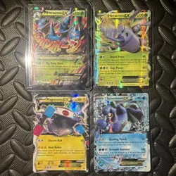 Pokemon Mega Heracross EX TCG 5/111 XY Furious Fists 4 Card Lot Holo Ultra Rare - Image 1
